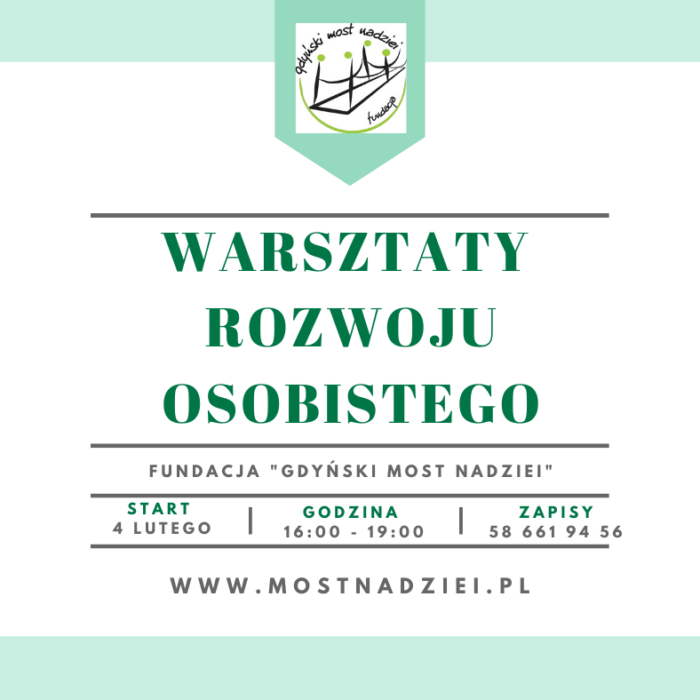 Warsztaty rozwoju osobistego dla osób po diagnozie nowotworowej oraz ich bliskich.
