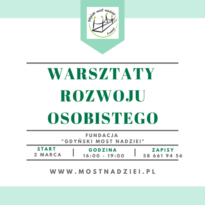 Warsztaty rozwoju osobistego dla osób po diagnozie nowotworowej oraz ich bliskich.
