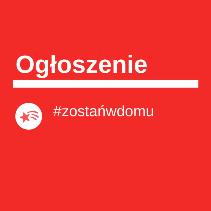 WAŻNE! Odwołujemy zajęcia w Fundacji.