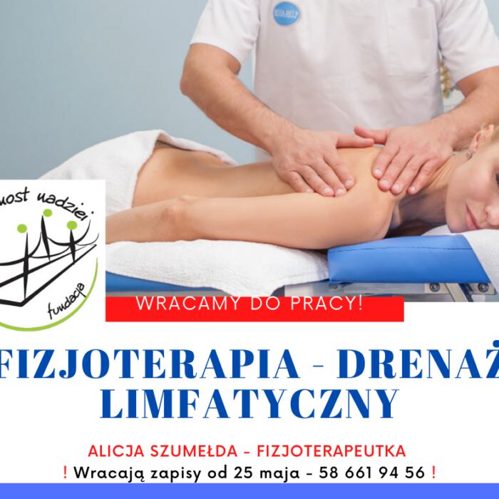 Wracamy – drenaż limfatyczny w Fundacji.