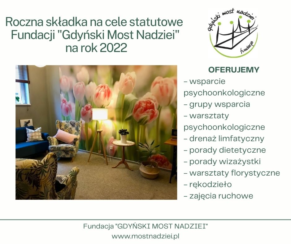 ROCZNA SKŁADKA NA 2022 ROK