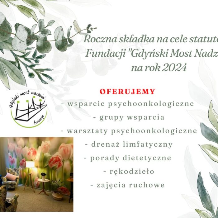 Roczna opłata na cele statutowe – 2024
